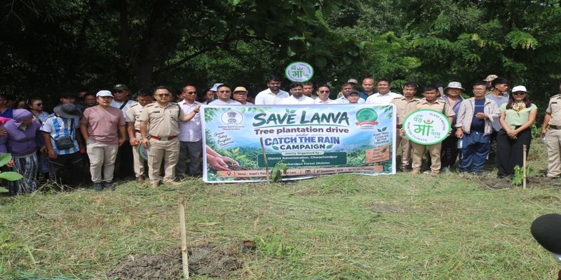 Manipur: Tree plantation drive held along Lanva River in Churachandpur - NORTHEAST NOW
