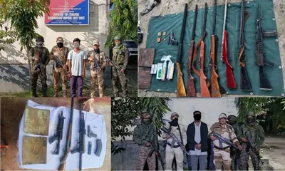 two insurgents arrested  militant camps busted in manipur