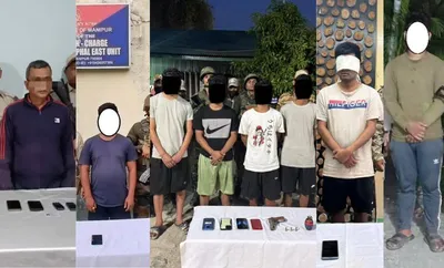 manipur  12 insurgents arrested  arms and ammunition seized