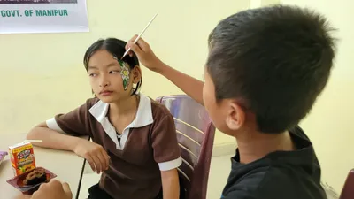 manipur  human face used as canvas as aspects of wildlife competitions