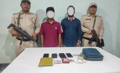 manipur police arrest two for selling duplicate sim cards in thoubal