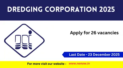dredging corporation recruitment 2025   apply for 26 vacancies