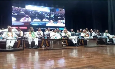 manipur congress holds  vote chor  gaddi chhod  rally in imphal