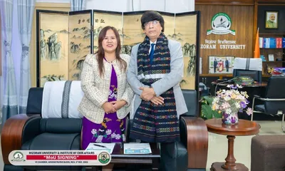 mizoram university signs mou with institute of chin affairs for academic collaboration