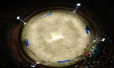 assam  aca inaugurates floodlights at umrangso cricket stadium in dima hasao