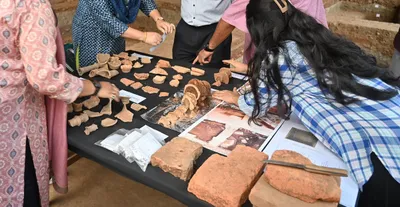 pre ahom era treasures unearthed following excavation in assam temple