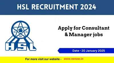 hsl recruitment 2024   apply for consultant  amp  manager jobs