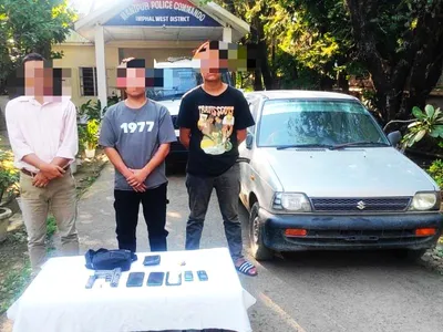 manipur police arrest militants involved in extortion in imphal west 