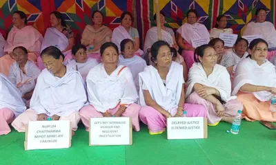 manipur  protest erupts over killing of retired doctor  calls for action