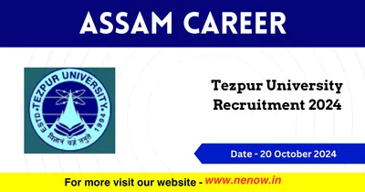 assam career   tezpur university recruitment 2024