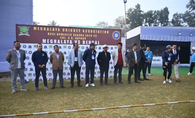 meghalaya  tura hosts first ever bcci test match at alotgre stadium