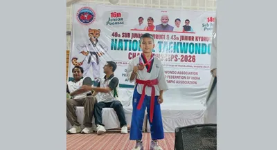 assam  dima hasao’s manish rongmai wins bronze at national taekwondo championship 2026