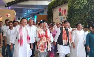 vice presidential polls  reddy expresses confidence during assam trip