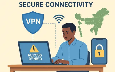 how remote offices and field teams in northeast india can securely access national portals