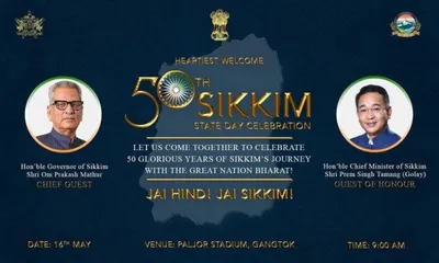 sikkim celebrates 50 years of statehood with pomp and gaiety