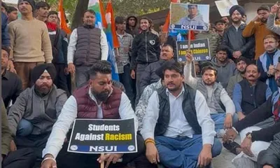 nsui holds march in dehradun demanding justice for tripura student anjel chakma