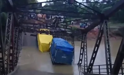 assam  bridge on silchar kalain highway collapses weeks after repairs