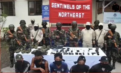 manipur  6 unka cadres arrested after gunbattle in churachandpur