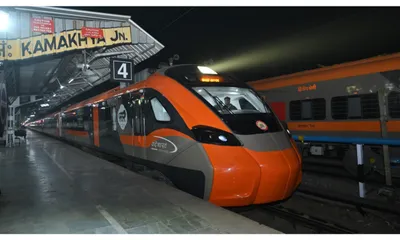 assam  vande bharat sleeper begins commercial run from kamakhya to howrah