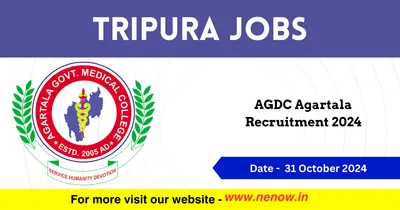tripura jobs   agdc agartala recruitment 2024