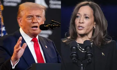 us president donald trump revokes secret service protection for kamala harris