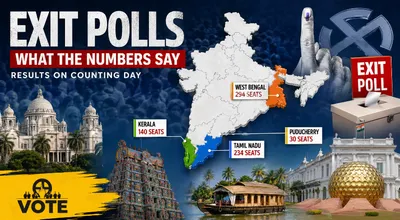 exit polls 2026  west bengal split  dmk leads tamil nadu  udf ahead in kerala