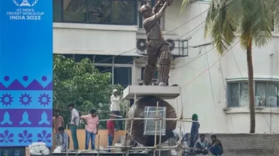 tendulkar’s king sized statue to be unveiled at wankhede stadium