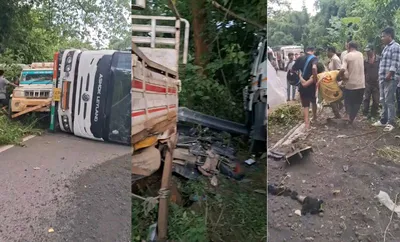 assam  two dead  four injured in nh 29 road accident in dima hasao