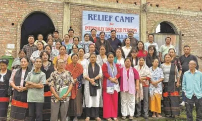 manipur  pnnm delegation visits makhan  extends aid as villagers demand justice before chief minister s visit