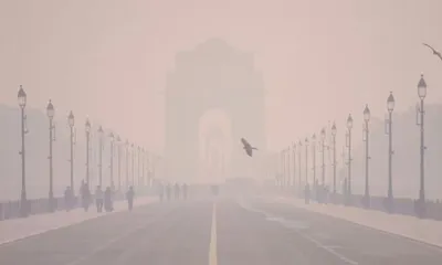 delhi air quality hits hazardous levels  visibility drops across ncr