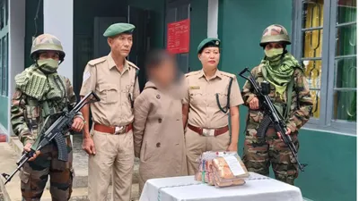 mizoram  assam rifles recovers heroin  ganja worth rs 1 8 crore