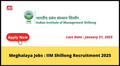 meghalaya jobs   iim shillong recruitment 2025