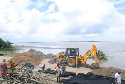 brahmaputra erosion threatens kokradanga villages  forest minister reviews crisis