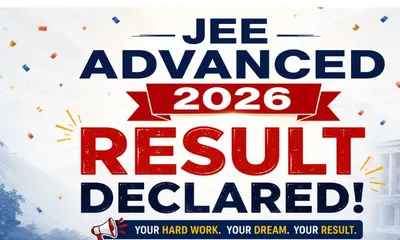 jee advanced 2026 results  56 880 qualify  shubham kumar tops with air 1