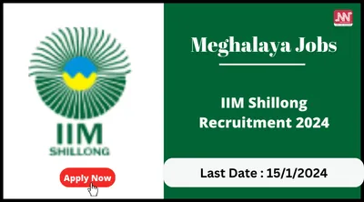 meghalaya jobs   iim shillong recruitment 2024