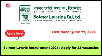 balmer lawrie recruitment 2026   apply for 23 vacancies