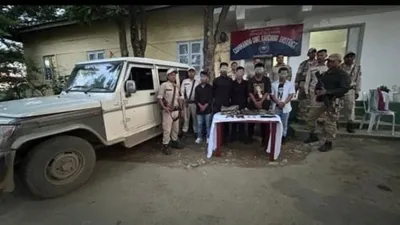 manipur  five suspected kcp n cadres nabbed in kakching