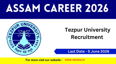 assam career 2026   tezpur university recruitment