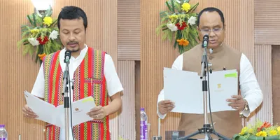 tripura  two tipra mlas sworn in as ministers  pledge to pursue ‘greater tipraland’ issue