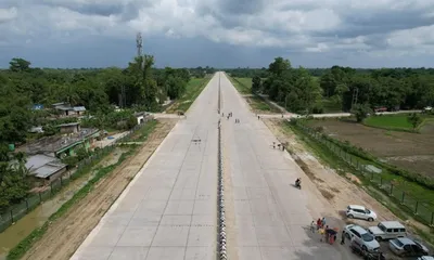 assam  preparations intensify in moran ahead of pm’s visit and elf road landing