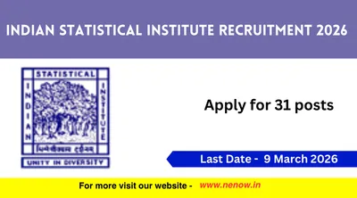 indian statistical institute recruitment 2026   apply for 31 posts