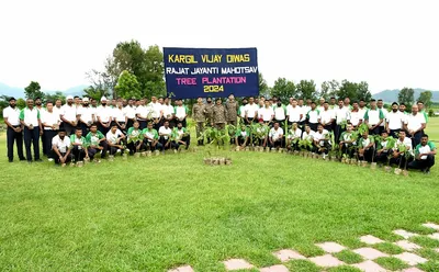 manipur  indian army conducts tree plantation drives to combat global warming