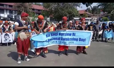 meghalaya  ksu’s sngi kyrsiew ri rally in shillong marred by stone  pelting