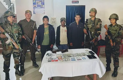 active nscn  k ya  cadre  along with two arrested in arunachal pradesh