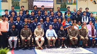 indian army honours manipur’s young talents for academic  sporting excellence
