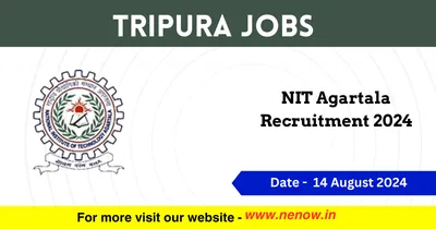 tripura jobs   nit agartala recruitment 2024