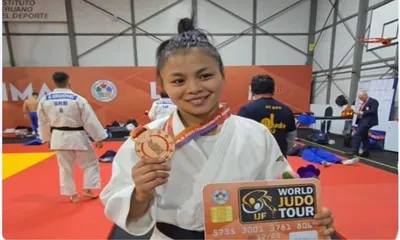 manipur  linthoi chanambam becomes first indian to win medal at junior judo world championships