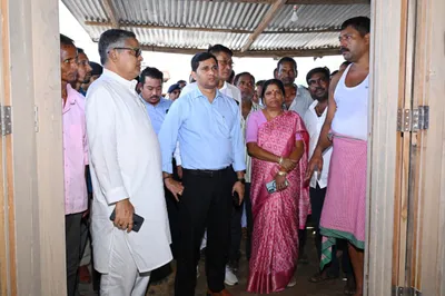 tripura  high level bjp delegation visits violence torn santirbazar