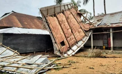 tripura  over 1800 houses damaged after torrential rain across state