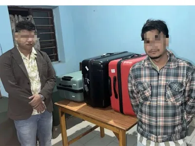 manipur  two held with 31 kg ganja at imphal airport